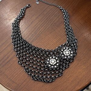 Chunky Chain Necklace with Beaded Accents